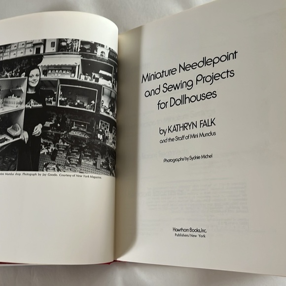 1997 Miniature Needlepoint and Sewing Projects for Dollhouses Kathryn Falk BOOK - Picture 6 of 17